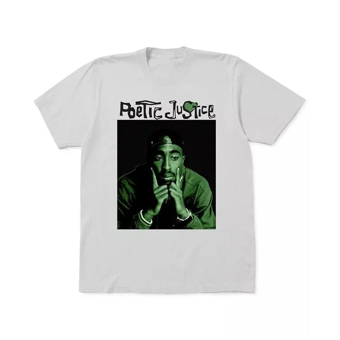 Designer Pieces Merch Traffic Men's Tupac Poetic Justice Graphic T-Shirt White Size XX-Large - XXL Designer Pieces Merch Traffic Men's Tupac Poetic Justice Graphic T-Shirt White Size XX-Large - XXL