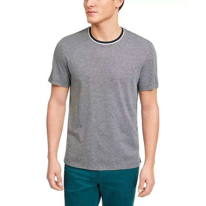Winter Jackets Michael Kors Men's Birdseye Weave Tipped T-Shirt Heather Grey Size XL - X-Large Winter Jackets Michael Kors Men's Birdseye Weave Tipped T-Shirt Heather Grey Size XL - X-Large
