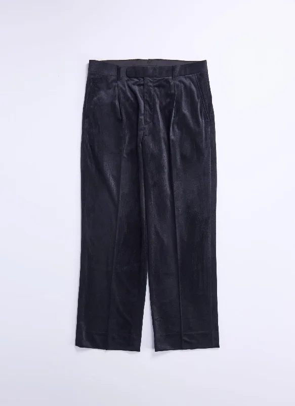 Elegant Outfits Micro Polyester Velour Twill Suit Pants