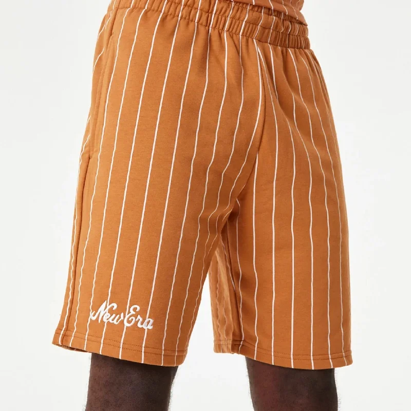 Comfortable Fits New Era Pinstripe Orange Shorts