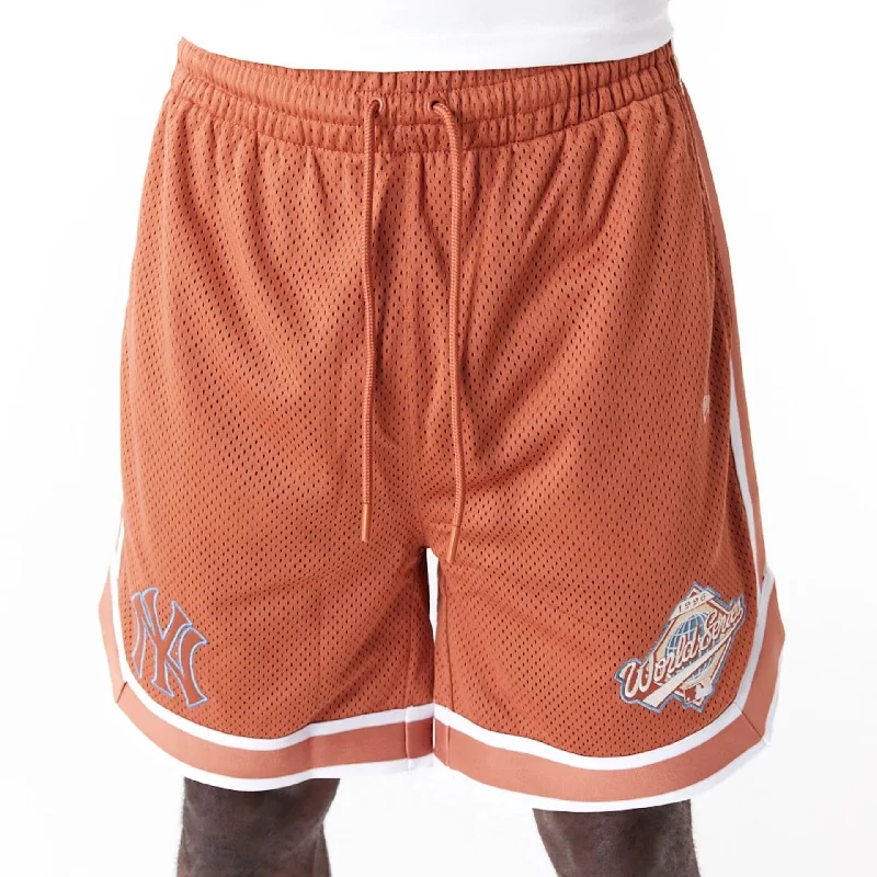 Casual Wear New York Yankees World Series Brown Mesh Shorts