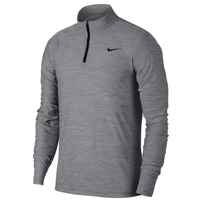 Fresh Outfit Nike Men's Breathe Quarter-Zip Training Top Charcoal Size Large
