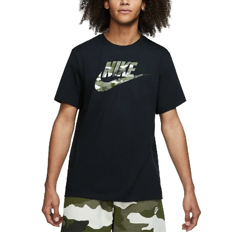 Athletic Gear Nike Men's Camo-Logo T-Shirt Black Size Large