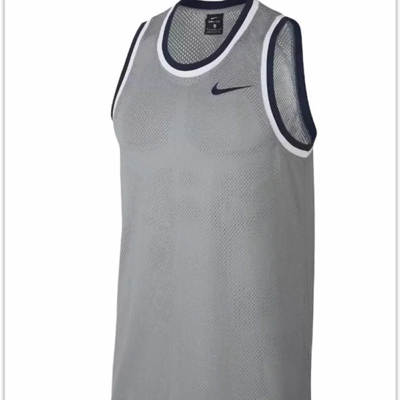 Classic Fits Nike Men's Dri-Fit Mesh Basketball Jersey Charcoal Size Medium