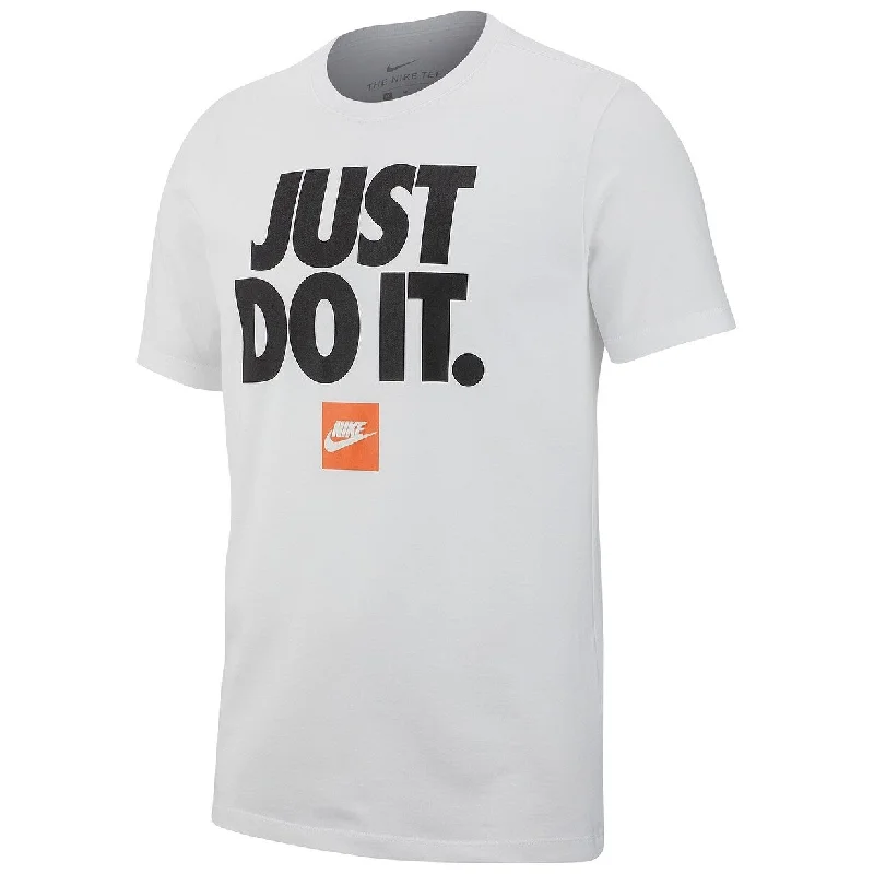 Casual Outerwear Nike Men's Sportswear Just Do It T-Shirt White Size Large