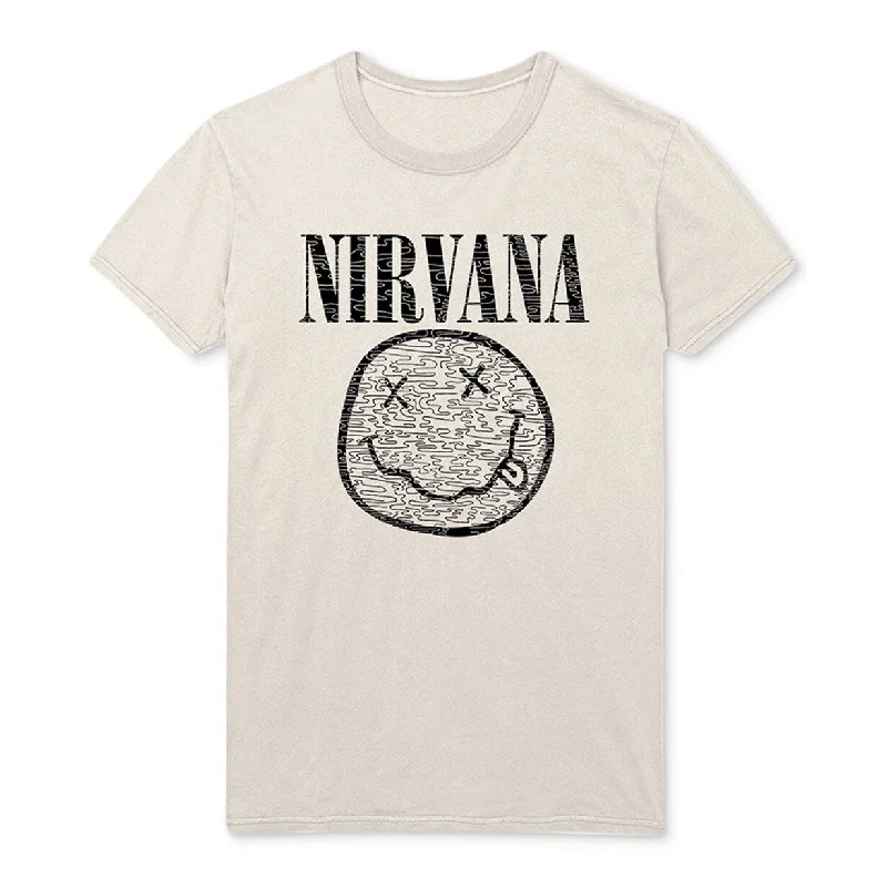 Travel Wear Nirvana Slim-Fit Men's Graphic T-Shirt Natural Size XX-Large