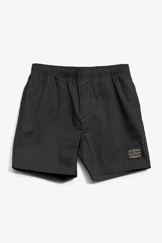 Trendy Tees Pro Label 17" Beach Shorts - Black