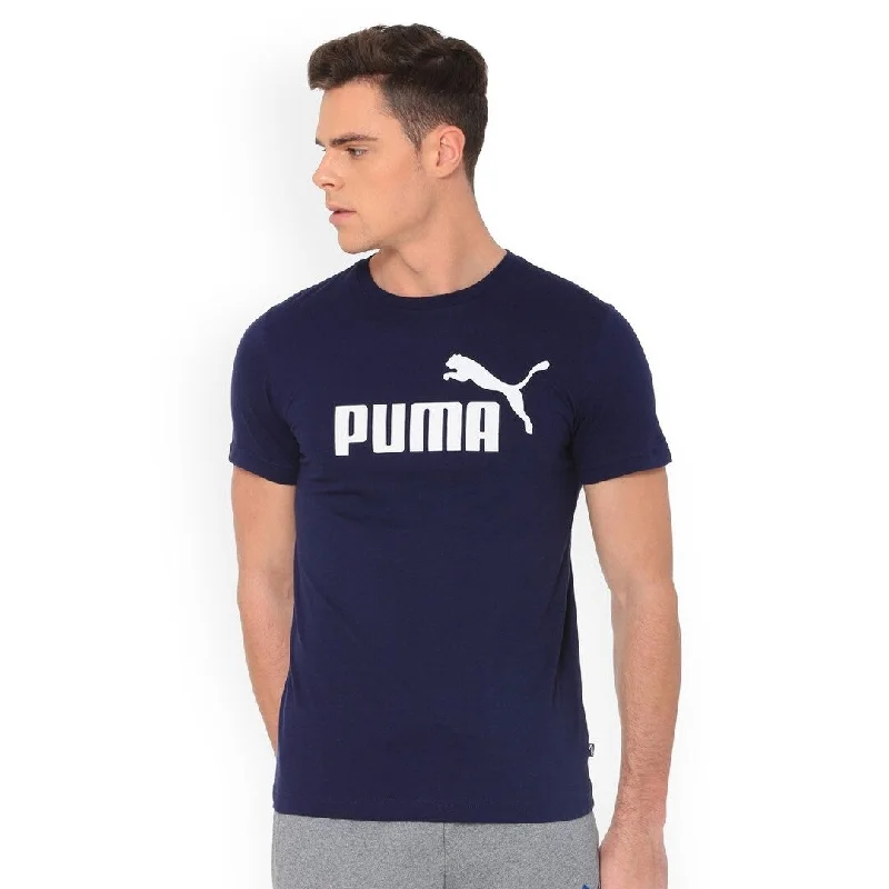 Active Styles Puma Men's Logo T-Shirt Navy Size Medium