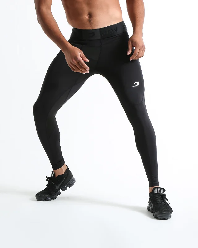 Smart Casual Saddler Compression Tights - Black