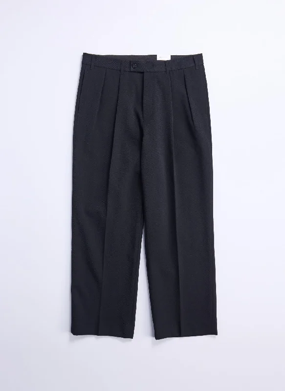 Layered Outfits Solotex Garbardine (Work) Wide Tapered Pants [P-15]