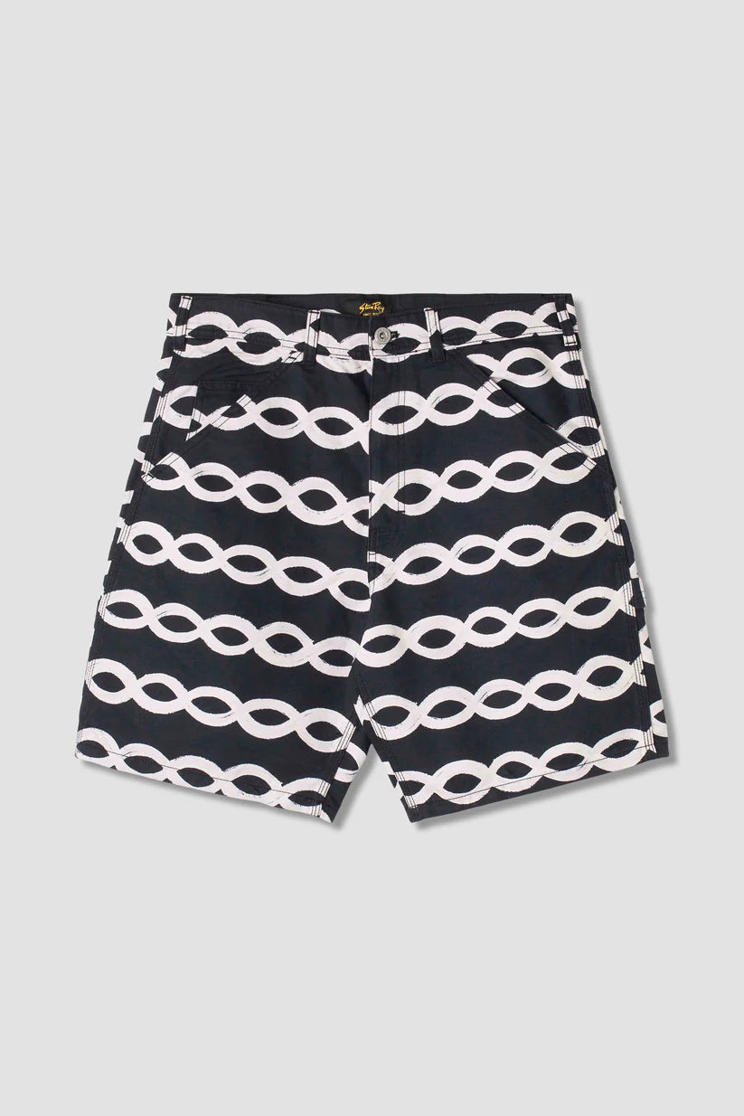 Comfy Pants Stan Ray Painter Short Black Wave