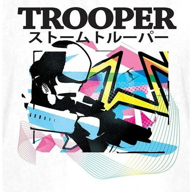 Relaxed Fit Star Wars Trooper Men's Graphic Sweatshirt White Size X-Large