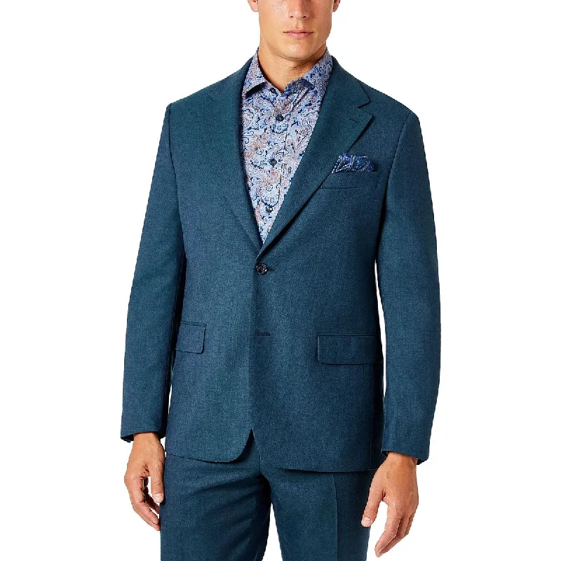 Warm Jackets Tallia Mens Vector Wool Classic Fit Two-Button Blazer
