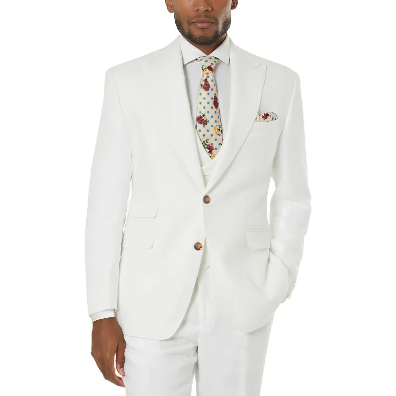 Practical Clothing Tayion By Montee Holland Mens Linen Long Sleeves Two-Button Blazer Practical Clothing Tayion By Montee Holland Mens Linen Long Sleeves Two-Button Blazer