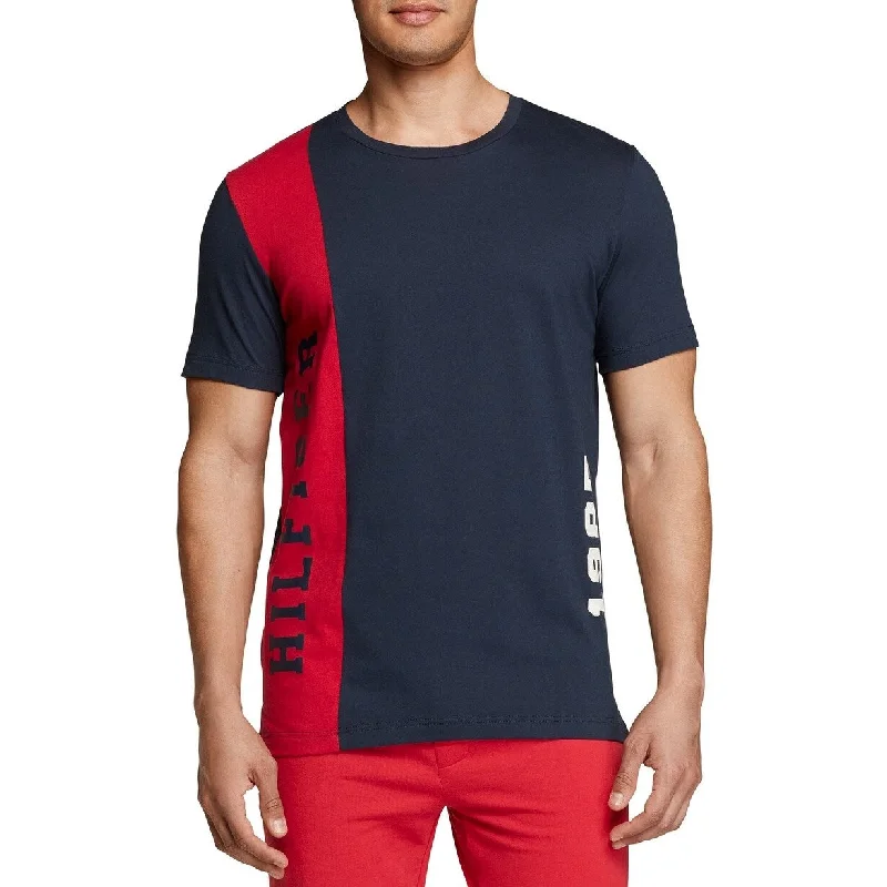 Casual Attire Th Modern Essentials Men's Colorblocked Cotton T-Shirt Blue Size XX-Large Casual Attire Th Modern Essentials Men's Colorblocked Cotton T-Shirt Blue Size XX-Large