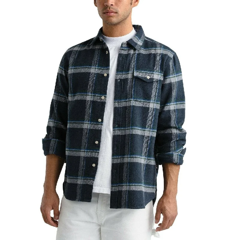 Smart Casual The North Face Men's Arroyo Regular-Fit Plaid Flannel Shirt Navy Size Medium