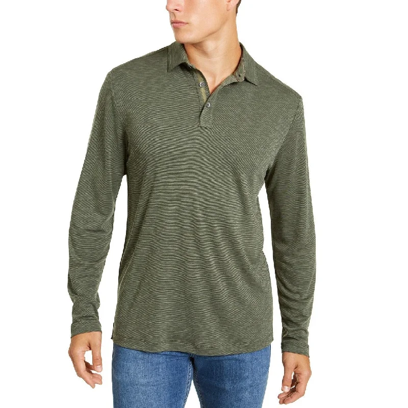Casual Fits Tommy Bahama Men's La Jolla Cove Slub Stripe Long Sleeve Polo Green Size X-Large Casual Fits Tommy Bahama Men's La Jolla Cove Slub Stripe Long Sleeve Polo Green Size X-Large