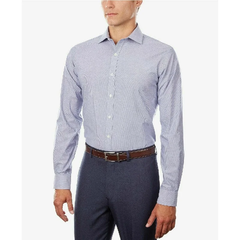 Bold Designs Tommy Hilfiger Men's Athletic Fit Performance Stretch Th Flex Collar Dress Shirt Blue Size 34-35 Bold Designs Tommy Hilfiger Men's Athletic Fit Performance Stretch Th Flex Collar Dress Shirt Blue Size 34-35