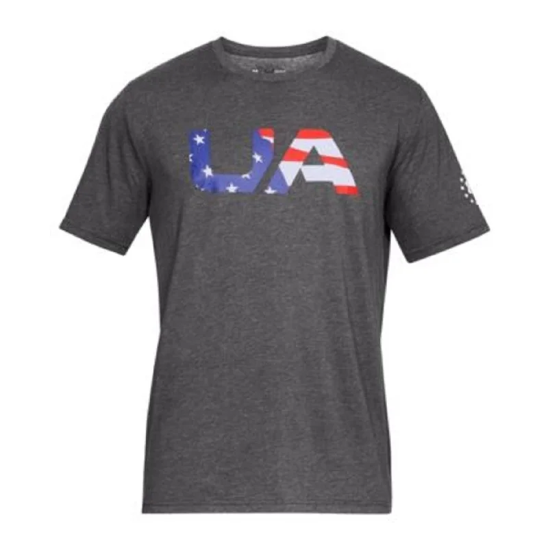 Casual Shoes Under Armour Men's Charged Cotton® Logo T-Shirt Charcoal Size XX Large - XX-Large