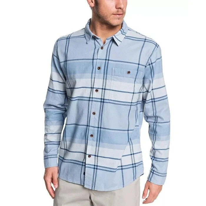 Formal Wear Waterman Quiksilver Men's Unfiltered Stoke Flannel Blue Size Small