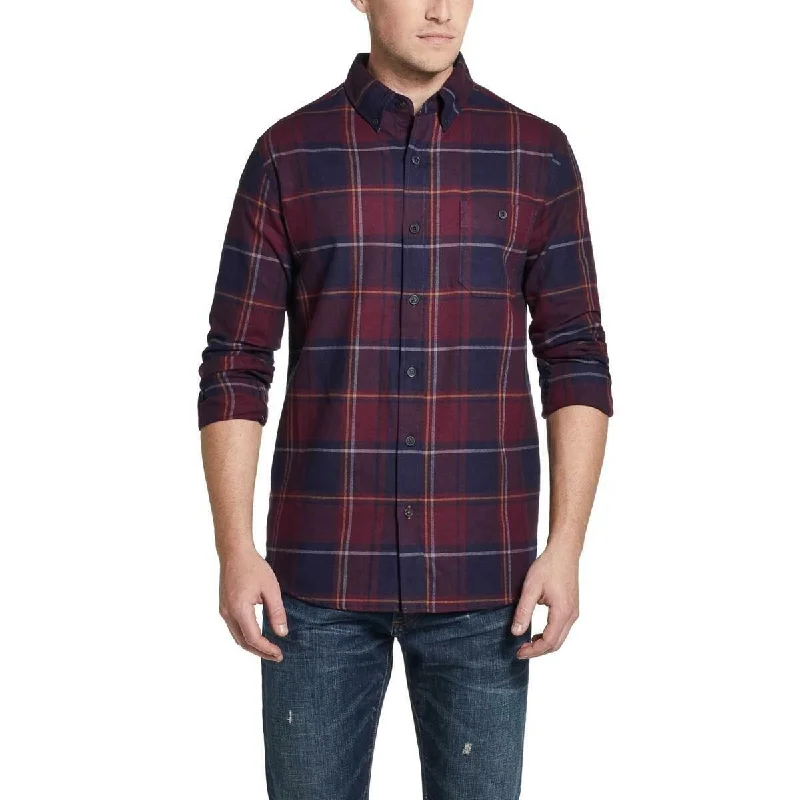 Chic Outfits Weatherproof Men's Brushed Antique Flannel Plaid Shirt Oxblood Size 3 Extra Large Chic Outfits Weatherproof Men's Brushed Antique Flannel Plaid Shirt Oxblood Size 3 Extra Large