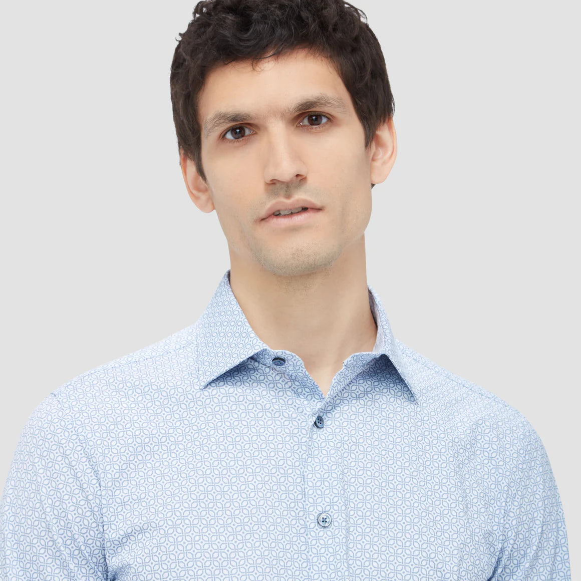 Sporty Wear Bugatchi Jimmy Double Sided Geometric/Paisley OoohCotton Shirt