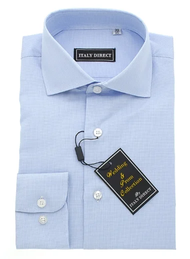 Warm Jackets Baby Blue Classic Fit Dress Shirt
