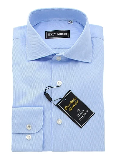 Winter Jackets Baby Blue Sport Fit Dress Shirt