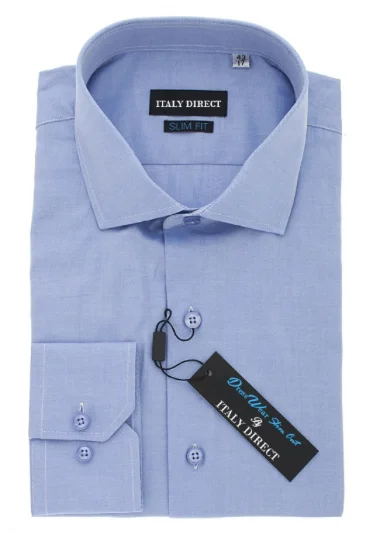 Cool Bottoms Blue Slim Fit Dress Shirt
