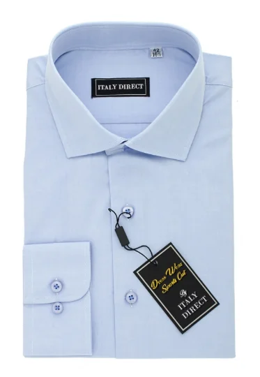 Athletic Gear Light Blue Sport Fit Dress Shirt