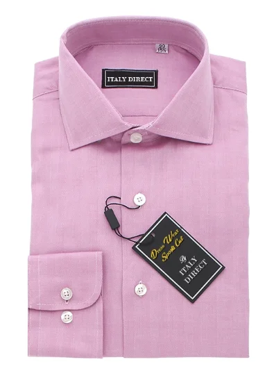Office Outfits Pink Sport Fit Dress Shirt