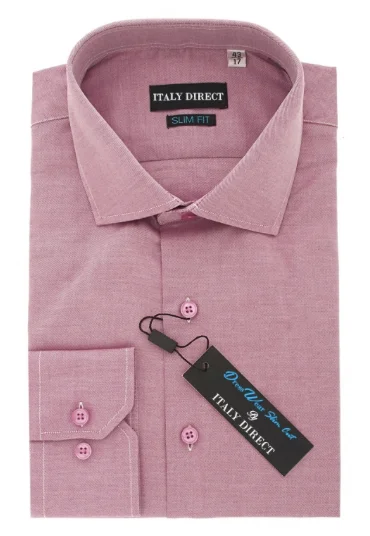 Urban Outfits Red Slim Fit Dress Shirt