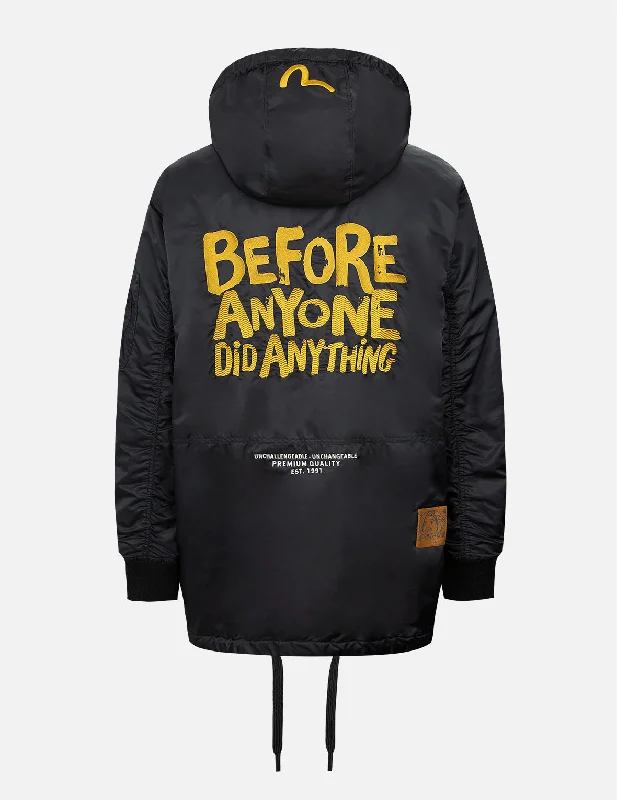 Active Styles Godhead Badge and Motto Embroidery Parka