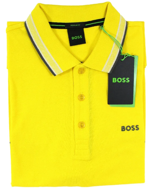 Classic Styles Hugo Boss Polo Shirt Regular Fit Yellow Cotton S