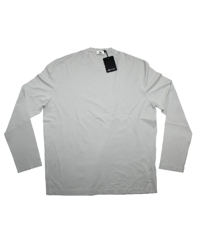 Sporty Designs Kired Kiton Longsleeve T-Shirt Gray Crêpe Cotton EU 50/ M SALE