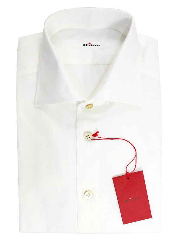 Everyday Apparel Kiton Dress Shirt White - Spread Collar 40 - 15 3/4 SALE