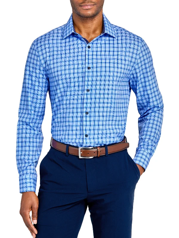 Minimalist Pieces Large Plaid Performance Dress Shirt