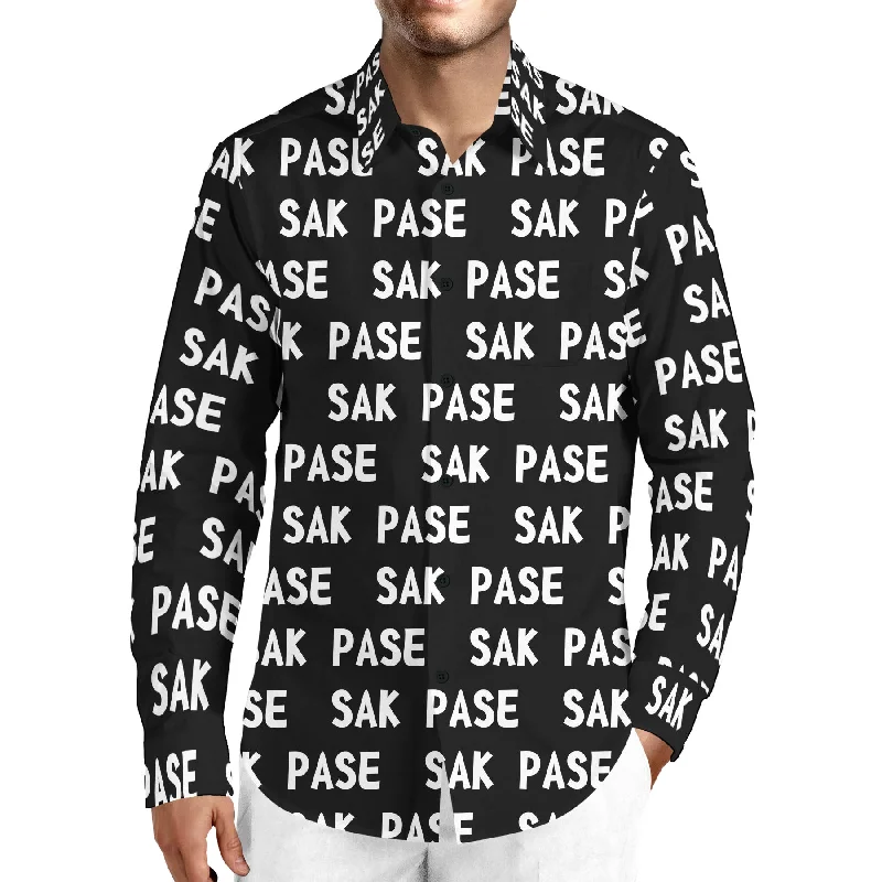 Summer Wear MEN'S FASHION TMMG LUXURY SAK PASE DRESS SHIRT