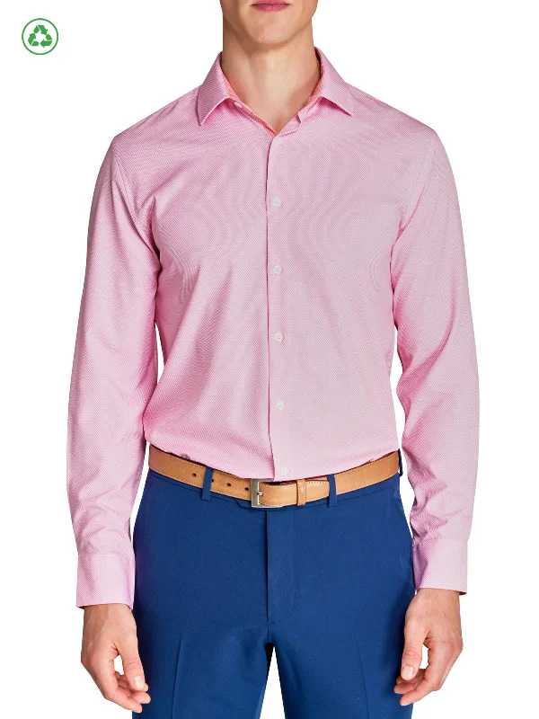 Relaxed Looks Micro Diamond Geo Performance Dress Shirt