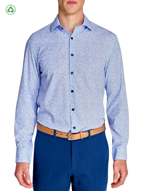 Smart Casual Mini Floral Performance Dress Shirt