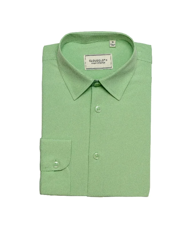 Formal Casuals MSH9801 Mint  4Way Stretch Shirt. Available in 17 Colors!