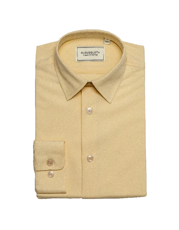 Cozy Jackets MSH9801 Off White 4Way Stretch Shirt. Available in 17 Colors!