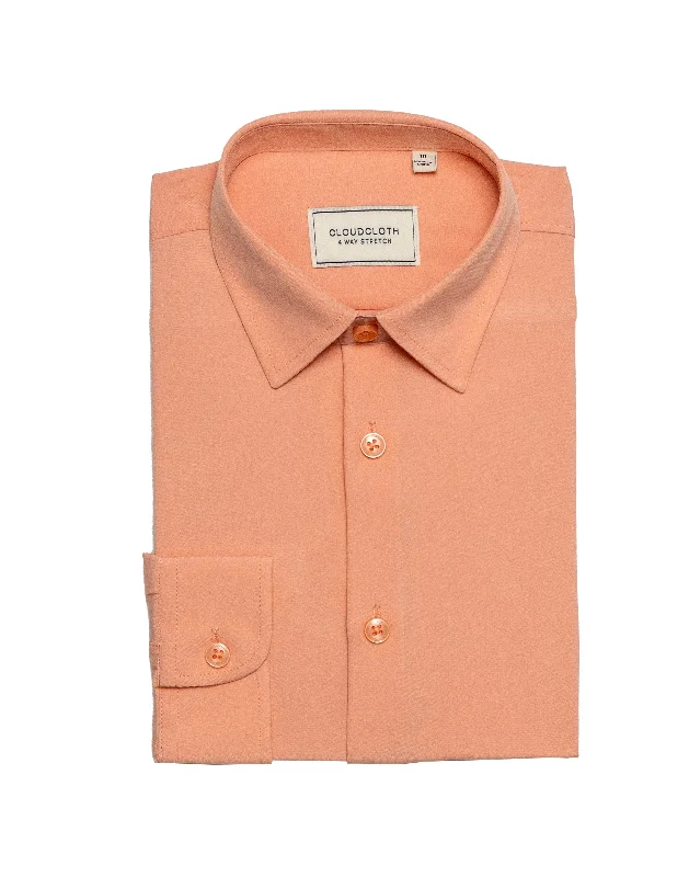 Stylish Jeans MSH9801 Peach 4Way Stretch Shirt. Available in 17 Colors!