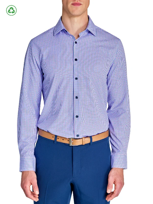 Premium T-shirts Multi Stripe Performance Dress Shirt