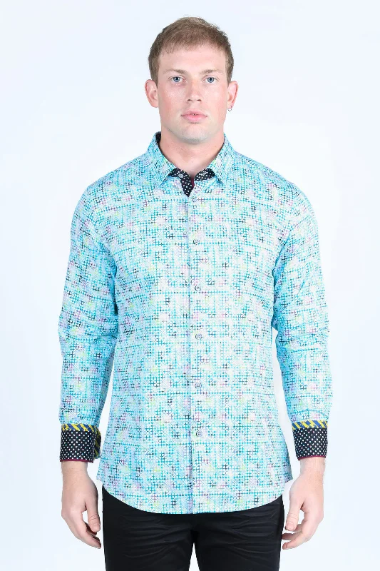 Versatile Wear Satin Cotton/Spandex Long Sleeve Shirt