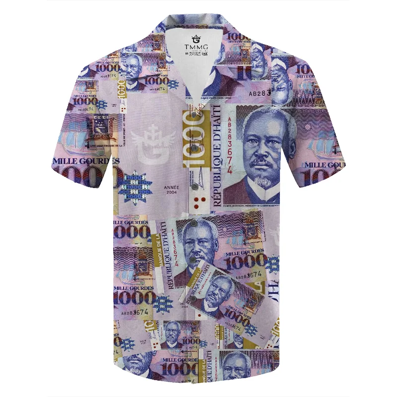 Denim Looks TMMG LUXURY HAITIAN MONEY 1000GDES DRESS SHIRT