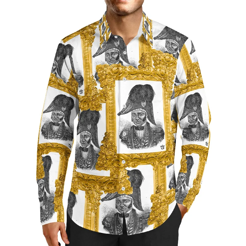 Smart Wear TMMG LUXURY JEAN JACQUES DESSALINES ALL OVER DRESS SHIRT