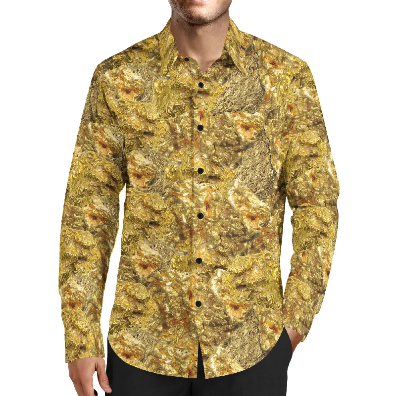 Relaxed Jackets TMMG LUXURY HAITI RAW GOLD DRESS SHIRT