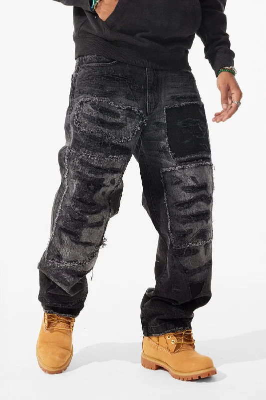 Cozy Jackets Brian - Reconstructed Denim (Black Shadow)