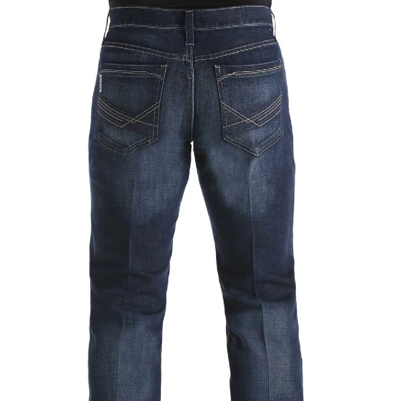 Versatile Wear Cinch Men's Ian Slim Fit Jean in Dark Stonewash